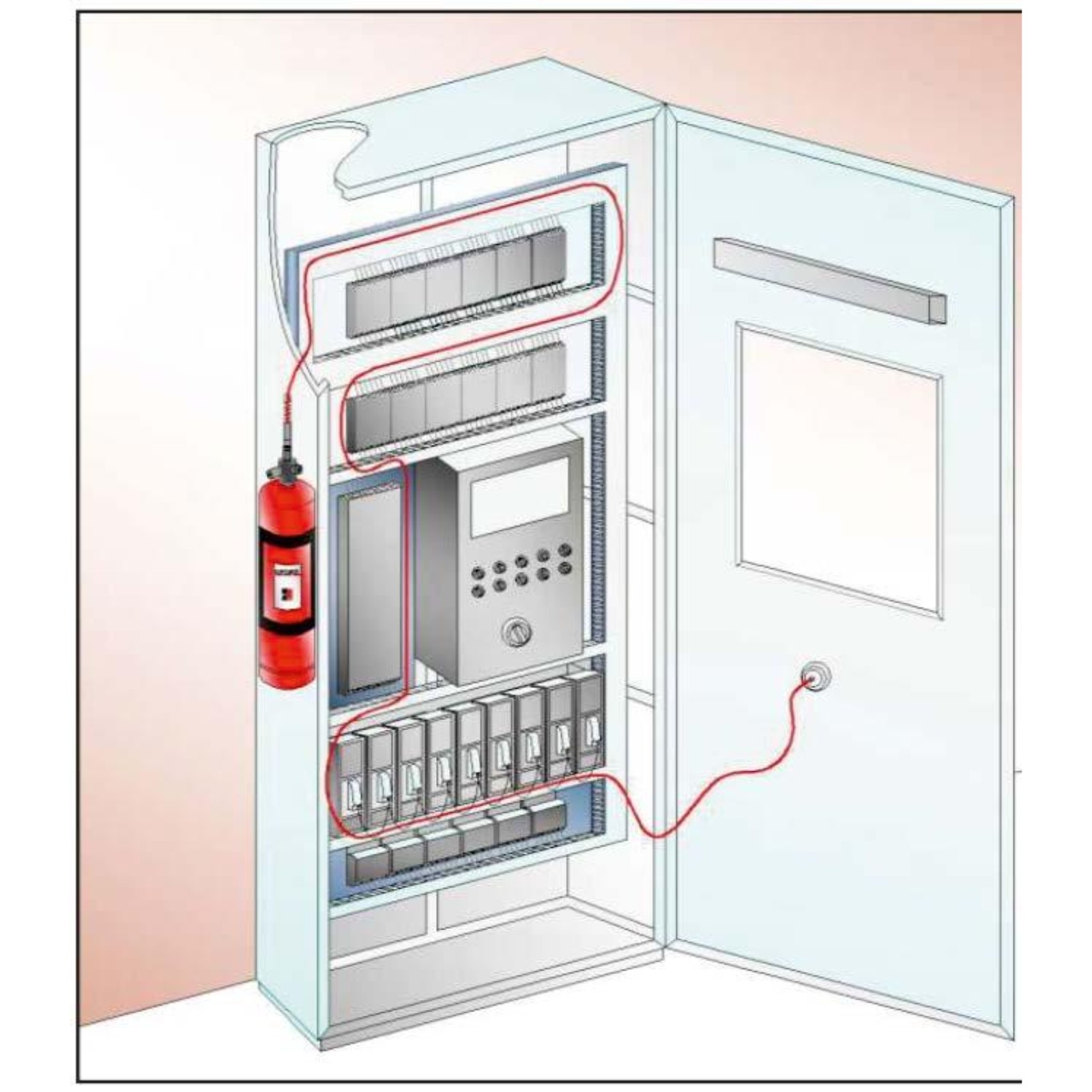 pano içi otomatik söndürme Pano içi Otomatik Söndürme Cihazları - Görsel 1
